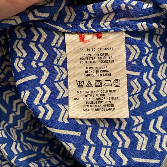 💙 Anthropologie HD in Paris Kaveri Henley Top Size 0/XS - Picture 5 of 9